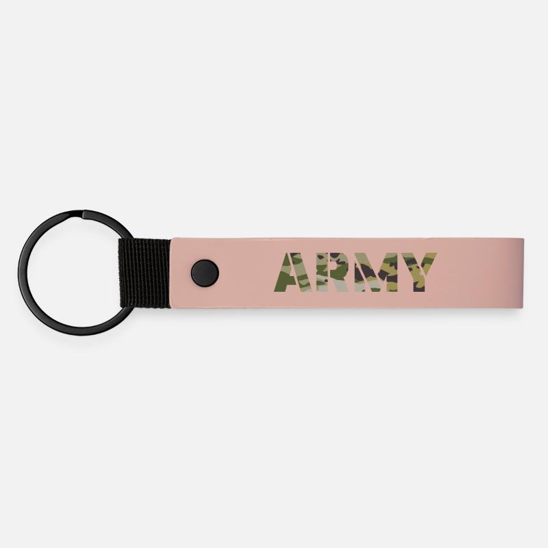 ARMY US BDU Camouflage - Matte Pu Keyring - pink