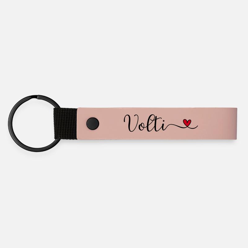 Volti - Porte-clés en PU mat - rose