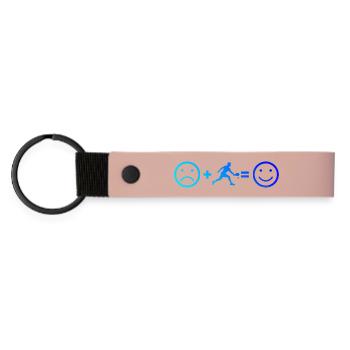 Pickleballspielerinnen für pickleball athlete Fans - Matte PU Schlüsselanhänger - Rosa - Vorne