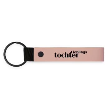Favorite daughter - Matte Pu Keyring - pink - Front