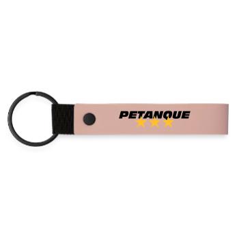 Petanque - Matte Pu Keyring - pink - Front