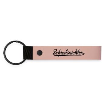 Lustige Geschenke für Schiedsrichter - Matte PU Schlüsselanhänger - Rosa - Vorne