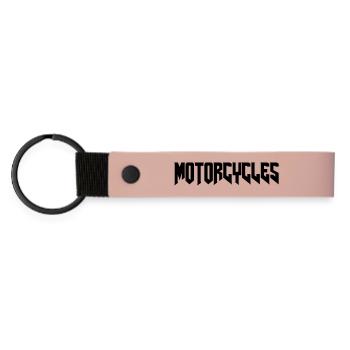 Motos Chopper Custom bike - Porte-clés en PU mat - rose - Devant