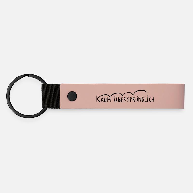 Barely Jumpable - Matte Pu Keyring - pink
