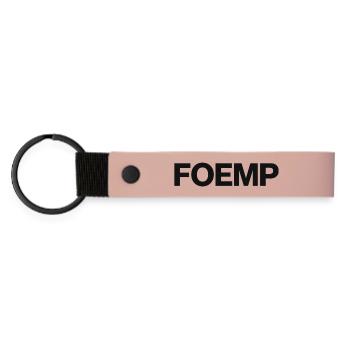 Foemp, West Flemish dialect T-shirts - Matte Pu Keyring - pink - Front