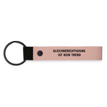 Equality is not a trend statement - Matte Pu Keyring - pink - Front