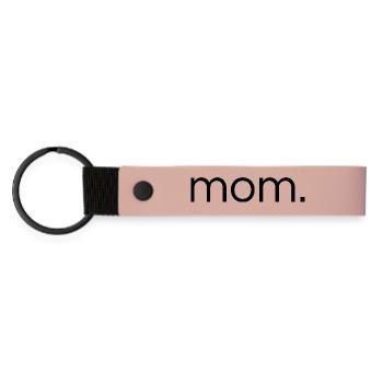 maman. - Porte-clés en PU mat - rose - Devant