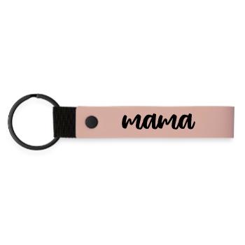Maman - Porte-clés en PU mat - rose - Devant