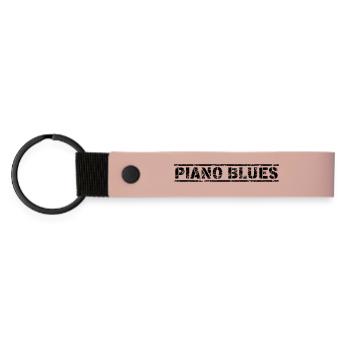 Piano Blues - Matte PU Schlüsselanhänger - Rosa - Vorne