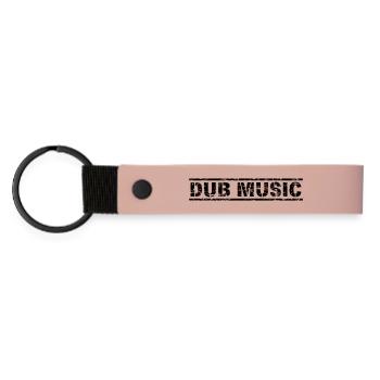 Dub Music - Matte Pu Keyring - pink - Front
