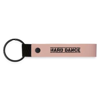 Hard Dance - Matte PU Schlüsselanhänger - Rosa - Vorne