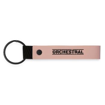 Orchestral - Matte PU Schlüsselanhänger - Rosa - Vorne