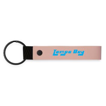 Tampa Bay USA - Matte PU Schlüsselanhänger - Rosa - Vorne