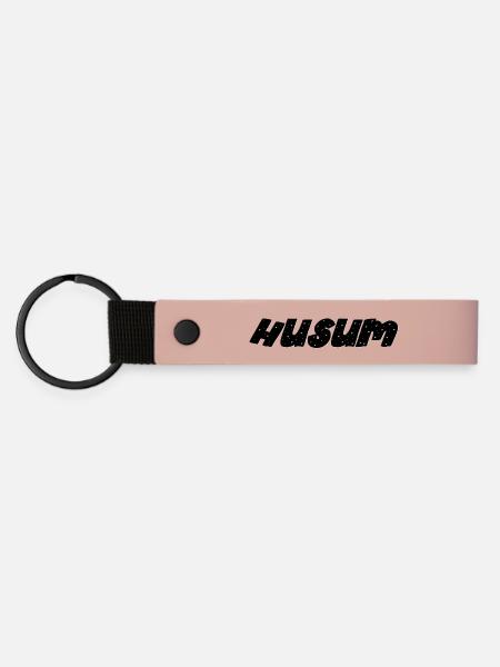 Husum - Matte PU Schlüsselanhänger - Rosa