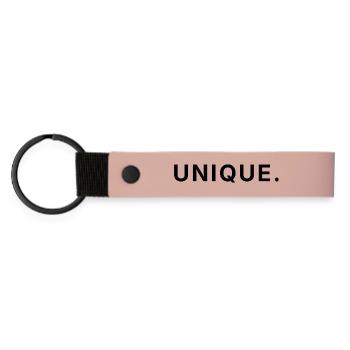 Unique - Soyez vous-même - Porte-clés en PU mat - rose - Devant