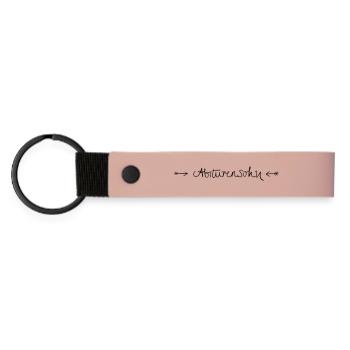 Son of a high school graduate - Matte Pu Keyring - pink - Front