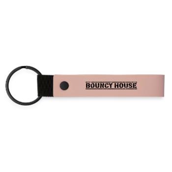 Bouncy House - Matte Pu Keyring - pink - Front