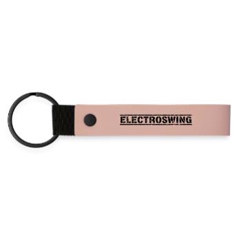 Electroswing - Matte Pu Keyring - pink - Front