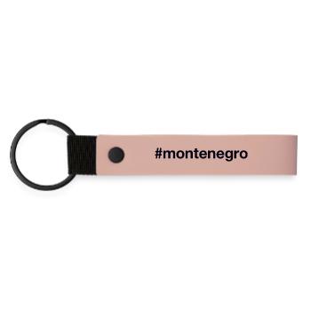 MONTENGRO Hashtag - Matte Pu Keyring - pink - Front