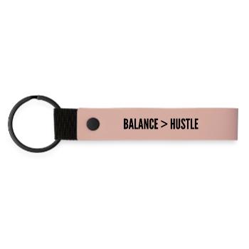 Équilibre Plus Fort Que L’Ambition - Porte-clés en PU mat - rose - Devant