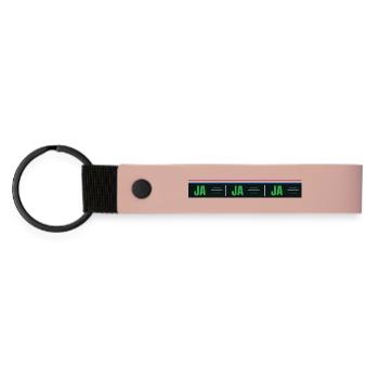 Brievenbus sticker Ja Ja  - Porte-clés en PU mat - rose - Devant