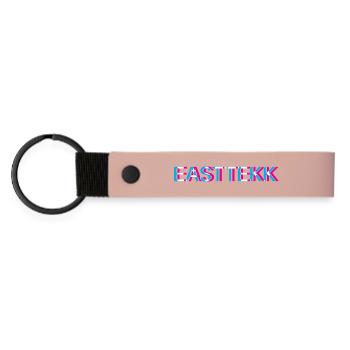 Hardtekk Tekk - Matte Pu Keyring - pink - Front