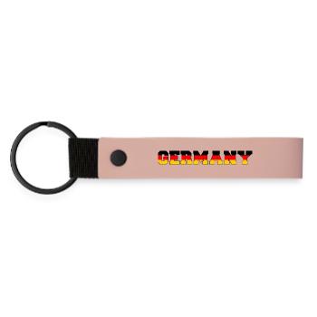T-shirt allemand Allemagne - Porte-clés en PU mat - rose - Devant