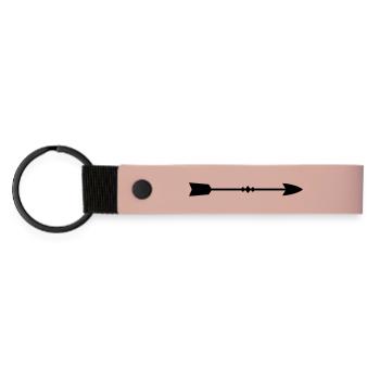 arrow - Matte Pu Keyring - pink - Front