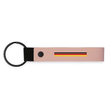 Deutschland Sport - Matte PU Schlüsselanhänger - Rosa - Vorne