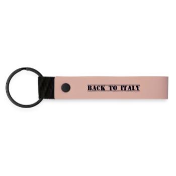 Italie Italien - Porte-clés en PU mat - rose - Devant