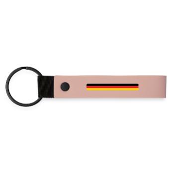 Drapeau Allemand - Allemagne - Porte-clés en PU mat - rose - Devant