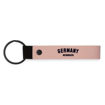 MEININGEN Germany - Matte PU Schlüsselanhänger - Rosa - Vorne