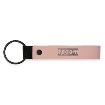 Horizon créatif de Brooklyn City - Porte-clés en PU mat - rose - Devant