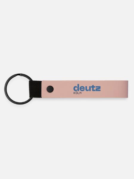 Deutz Köln - Stadtteil - Matte PU Schlüsselanhänger - Rosa