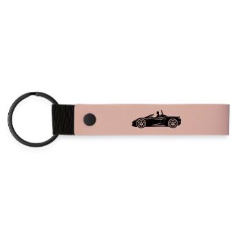 Voitures décapotables - Porte-clés en PU mat - rose - Devant