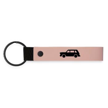 automobile - Matte Pu Keyring - pink - Front