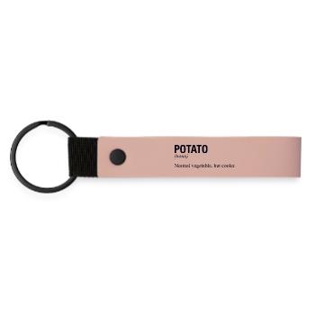 POTATO Kartoffel - Matte Pu Keyring - pink - Front