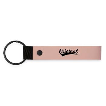 Lettrage original - Porte-clés en PU mat - rose - Devant
