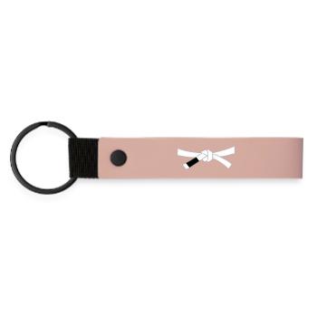 Whitebelt - White Belt - Matte Pu Keyring - pink - Front