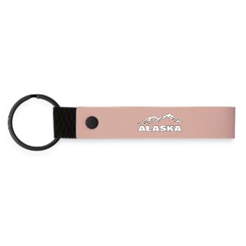 Alaska - Matte Pu Keyring - pink - Front