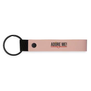 Valentine’s Sparrow Edition - Matte PU Schlüsselanhänger - Rosa - Vorne