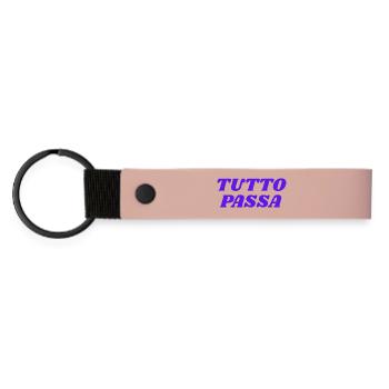 tutto passa - Porte-clés en PU mat - rose - Devant