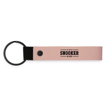 Snooker is life ! - Porte-clés en PU mat - rose - Devant
