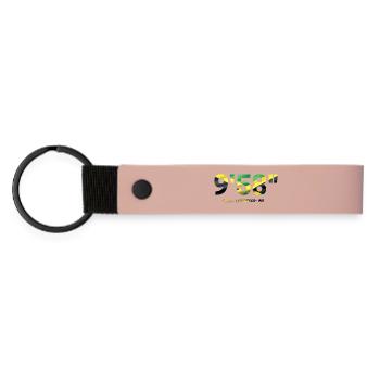 9,58" - Bolt the fastest man - Porte-clés en PU mat - rose - Devant