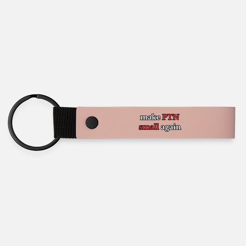 Make PTN small again - Matte Pu Keyring - pink