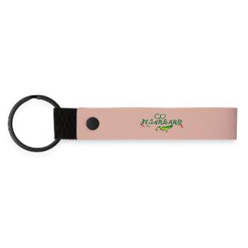 Go Vegan January - Matte Pu Keyring - pink - Front