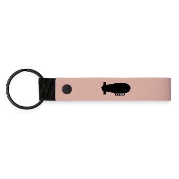Airship - Matte Pu Keyring - pink - Front