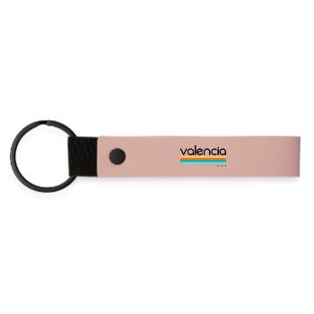 Valencia - Spain - Spain - España - Matte Pu Keyring - pink - Front
