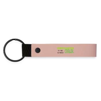Uniquely cool graffiti - Matte Pu Keyring - pink - Front