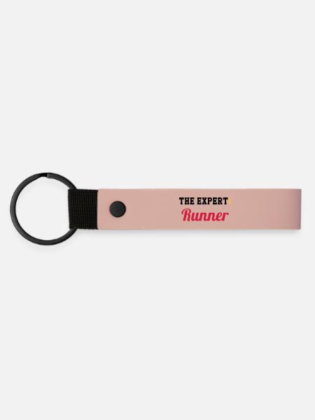 Running / Jogging / Run / Trail / Sport - Matte Pu Keyring - pink